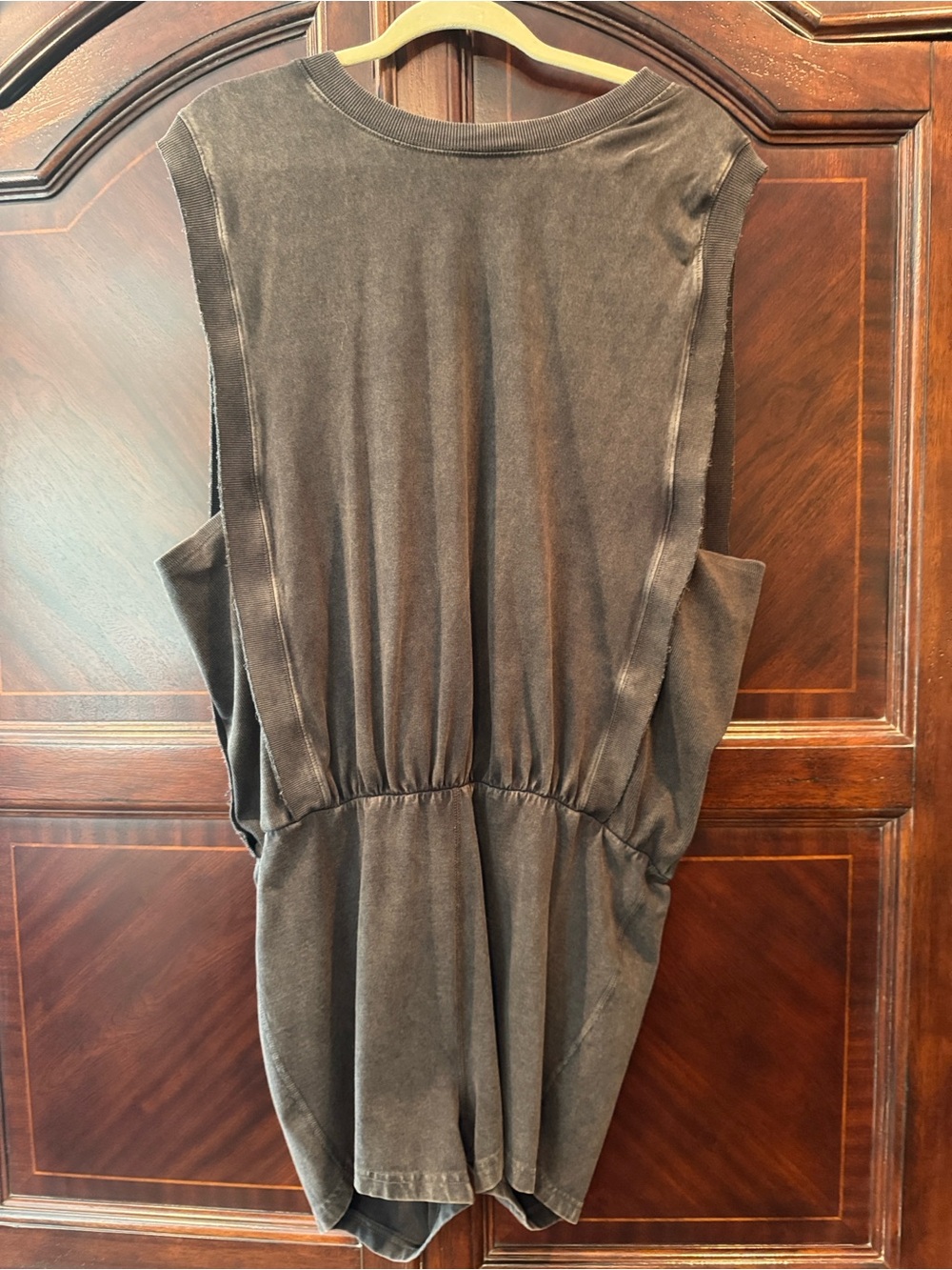 FP Movement by Free People Hot Shot Shortsie and Tank Romper. XL Black Acid Wash